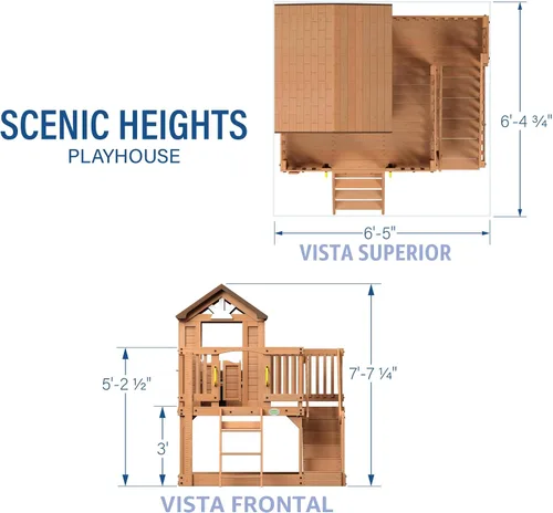 Miniatura 3 de Casa para niños de madera de Backyard Descubrimiento Scenic Heights