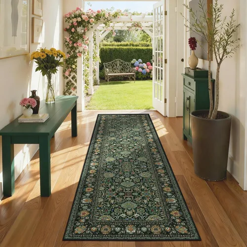 Miniatura 77 de Alfombras de área de 5 x 8 pies para dormitorio, alfombra lavable de 5 x 8, alfombra vintage grande, antideslizante, alfombra bohemia para sala