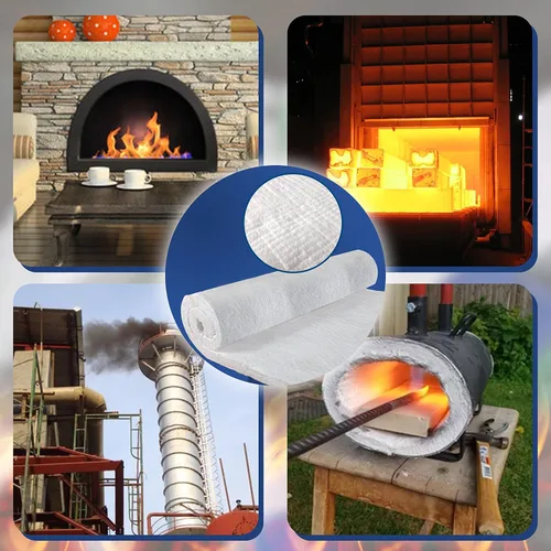 Miniatura 6 de SIMOND STORE Manta aislante de fibra de cerámica, densidad 4# 2400F, 1 "x 12" x 24 pulgadas, aislamiento ignífugo para chimenea, forja, horno