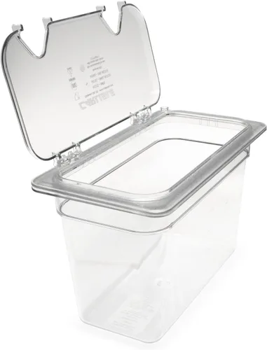 Miniatura 8 de Carlisle FoodService Products Pan de plástico para alimentos 1/4 tamaño 4 pulgadas de profundidad transparente
