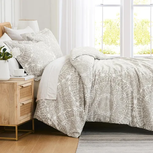 Miniatura 64 de SouthShore FINE LINENS Colección Perfect Paisley - Calidad premium, suave, resistente a las arrugas, la decoloración y las manchas, de fácil