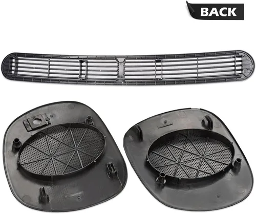 Miniatura 5 de PIT66 Dash - Panel de cubierta de ventilación de descongelación + juego de rejilla de altavoz izquierdo y derecho, compatible con Chevrolet S10 GMC
