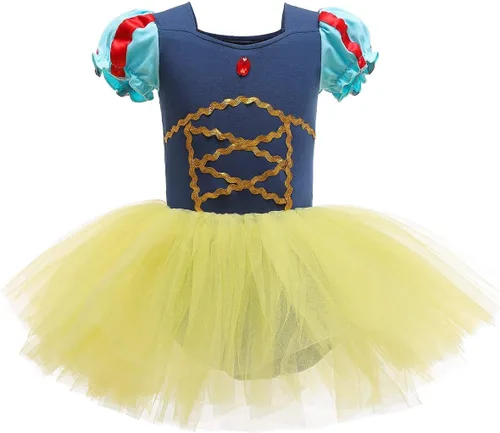 Miniatura 30 de MYRISAM - Maillots de princesa para niñas, tutú de ballet, vestido de bailarina con falda, para cumpleaños, fiesta elegante, disfraces de Halloween