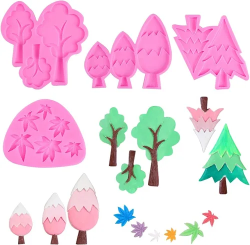 Miniatura 14 de Rolin Roly Molde de silicona para tartas de flores, molde de fondant de conejo, moldes de chocolate rosa, molde de arcilla polimérica, moldes