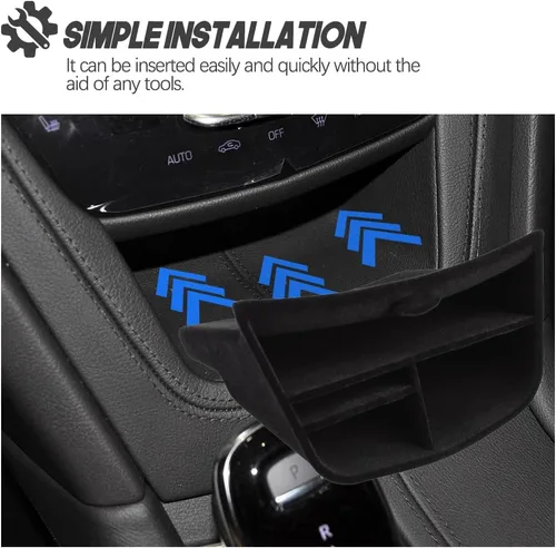 Miniatura 4 de Para Cadillac XT5 XT6 accesorios Caja de almacenamiento de consola central compatible con 2023 2022 2021 2020 2019 2018 2017 2016/2023-2020 Insertar