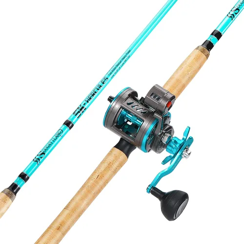 Miniatura 8 de Sougayilang Inshore Fishing Rod Combo with Line Counter Fishing Reel Suitable for Catfish, Salmon/Steelhead, Striper Bass Fishing