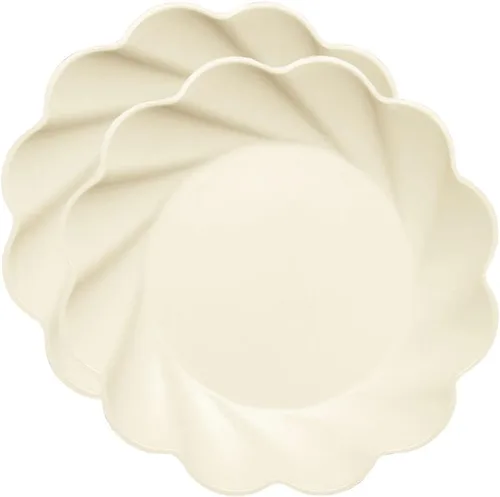 Miniatura 13 de Sophistiplate Platos de cena compostables ecológicos – Hecho de fibra de madera de bambú y caña de azúcar – Platos biodegradables y desechables