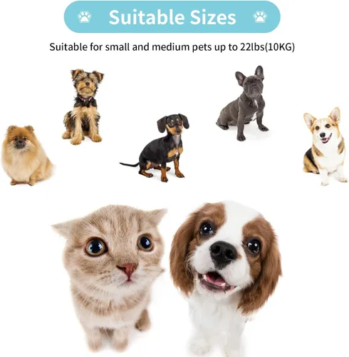 Miniatura 5 de Correa retráctil para perros pequeños y medianos de hasta 22 libras con cinta de nailon fuerte de 9.8 pies, manos libres, correa portátil y ligera