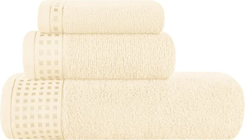 Miniatura 103 de GLAMBURG Juego de 2 toallas de baño de gran tamaño 100% algodón, 28 x 55 pulgadas, ultra suaves, altamente absorbentes, compactas, de secado rápido