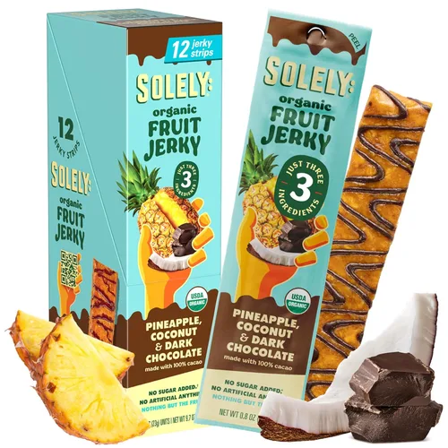 Miniatura 13 de Solely - Charqui de frutas orgánicas Un ingrediente Vegano Sin OGM Sin gluten Sin agregado de azúcar