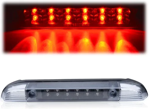 Miniatura 11 de G-PLUS Tercera tercera luz de carga de freno compatible con Nissan Frontier Pickup 2001-2004 Centro de techo trasero de montaje alto Lámparas 01-04