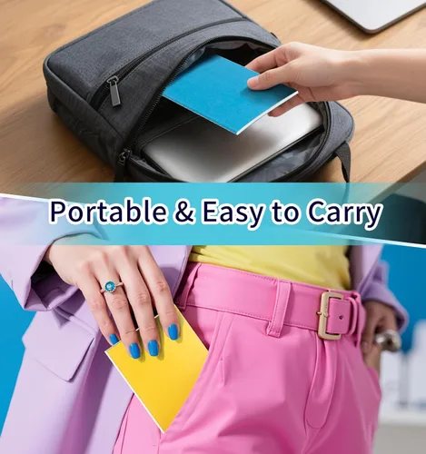Miniatura 5 de Paquete de 150 mini cuadernos coloridos de bolsillo en blanco, diarios a granel, cuadernos pequeños de 3.5 x 5.5, 30 hojas/60 páginas, mini