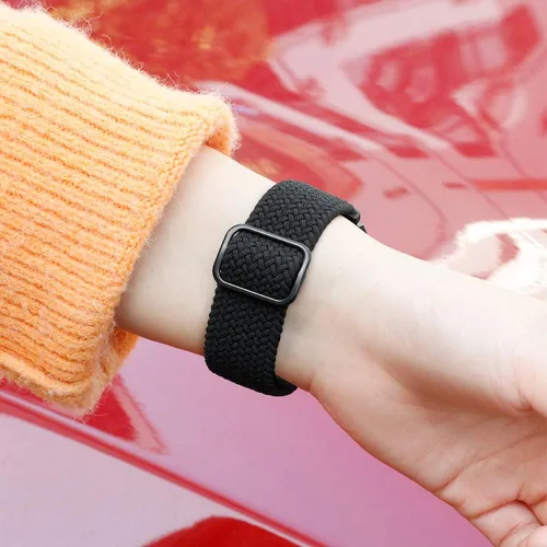 Miniatura 7 de Qimela Paquete de 2 correas trenzadas de nailon deportivas compatibles con Samsung Galaxy Watch 3 de 1.772 pulgadas/Galaxy Watch 1.811 pulgadas/Gear