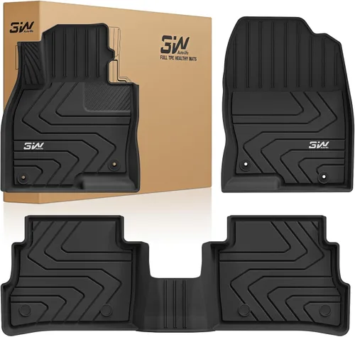Miniatura 22 de 3W Alfombrillas de piso y forro de carga compatibles con Mazda CX-50 2023 2024 2025 (no para híbrido), forros TPE para todo clima, juego completo