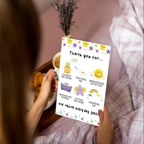 Miniatura 6 de Ziwenhu Bonita tarjeta de agradecimiento para profesores, preciosa tarjeta de agradecimiento para mujeres y hombres, regalos de agradecimiento