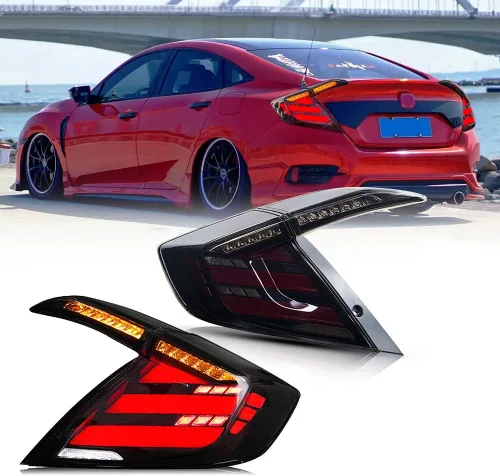Miniatura 19 de T T-ABC Nuevas luces compatibles con Honda Civic 2006-2026, LX EX EXL Sport Touring Type R, lámpara híbrida de 8ª 10ª generación Accesorios