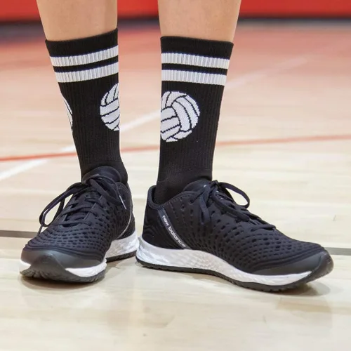 Miniatura 6 de ChalkTalkSPORTS Calcetines tejidos de voleibol a media pierna Pelota clásica Varios colores y tamaños