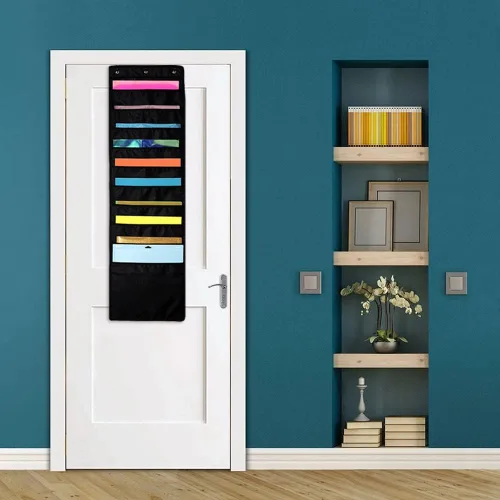 Miniatura 8 de Organizador colgante, almacenamiento de papel de 12 x 12 pulgadas, soporte de vinilo de bolsillo profundo, para cartulina, álbum de recortes, papel