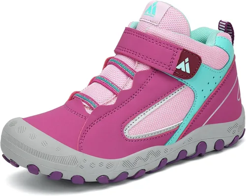 Miniatura 11 de Mishansha Botas de Senderismo para Niños Pequeños Niñas Niños Zapatos de Senderismo Resistentes al Agua Anti-Colisión Antideslizantes Atléticas