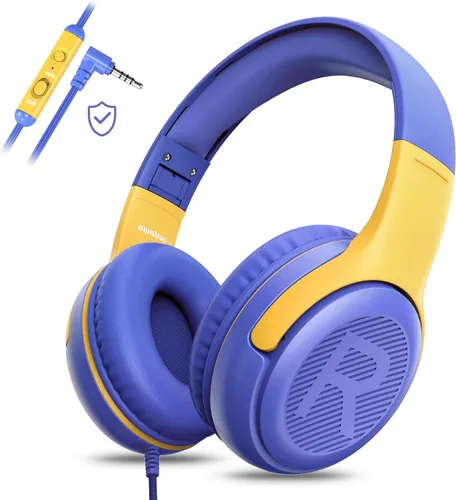 Miniatura 14 de awatrue Auriculares para Niños para Escuela Niños Pequeños con Cable con Micrófono Enchufable a Granel Auriculares para Niños Niñas de 3+ Años Verde