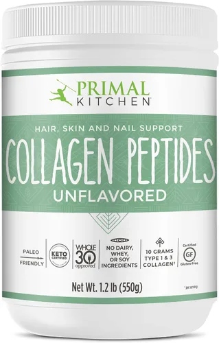 Miniatura 2 de Primal Kitchen Péptidos de colágeno, polvo de colágeno sin sabor, 1.2 libras y Amazing Grass Super Greens Booster: mezcla de batidos en polvo