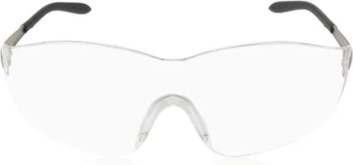 Miniatura 2 de MCR Safety Gafas de seguridad S2119 Blackjack con patillas de metal cromado y lente de espejo transparente para interiores y exteriores