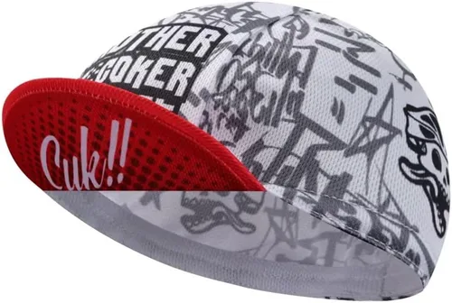 Gorra de ciclismo con diseño de calavera – Poliéster esqueleto Ciclismo Sombrero-Debajo del casco – Divertido forro de casco de ciclismo