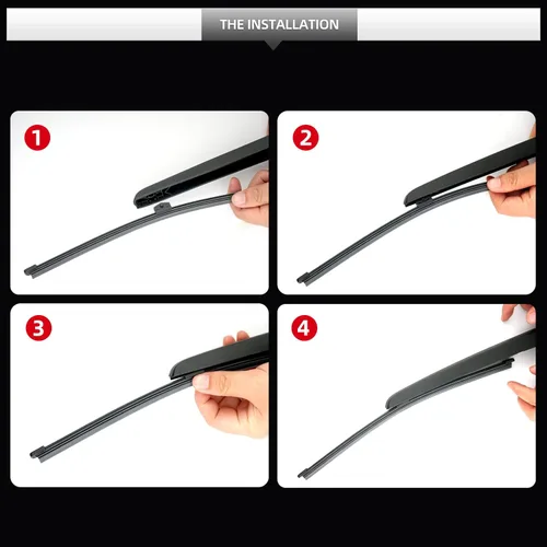 Miniatura 6 de Conjunto de limpiaparabrisas trasero y brazo para Audi Q8, GARDIMU Conjunto de brazo y escobilla de limpiaparabrisas trasero para todas