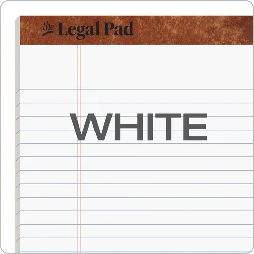 Miniatura 7 de TOPS Bloc de notas legales de 8.5 x 11 3/4, paquete de 12, la marca de bloc legal, rayas anchas, papel blanco, 50 hojas por bloc de escritura