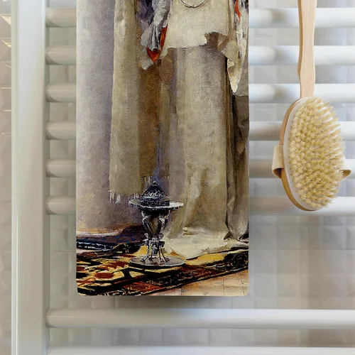 Miniatura 2 de 3D Rose Fumee Dl Ambre Gris Tangiers by John Singer Sargent Toalla de 15.0 x 21.7 in