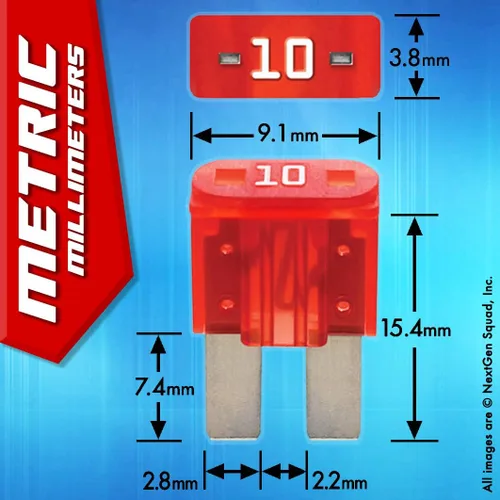 Miniatura 7 de Micro2 APT ATR 120 piezas surtidas de fusibles comerciales para automóviles (119 fusibles de hoja + extractor de fusibles) 5A 7.5A 10A 15A 20A 25A
