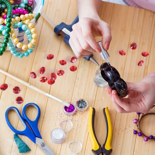 Miniatura 6 de Babenest - Relleno de jarrón de gemas falsas de diamantes acrílicos, 240 piezas de diamantes de imitación de 3/4 pulgadas, joyas de cristal para Rojo