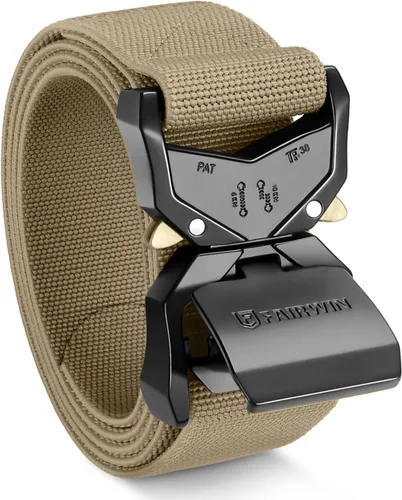Miniatura 12 de FAIRWIN Tactical Belt Men, 1.5" Stretch Nylon Web Military Hiking Rigger Work Belts with Quick-Release Seatbelt Buckle