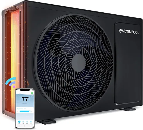 Miniatura 18 de Bomba de calor de piscina de 16000 BTU para piscinas sobre el suelo de hasta 5,400 galones, calentador eléctrico de piscina de 110 V con inversor