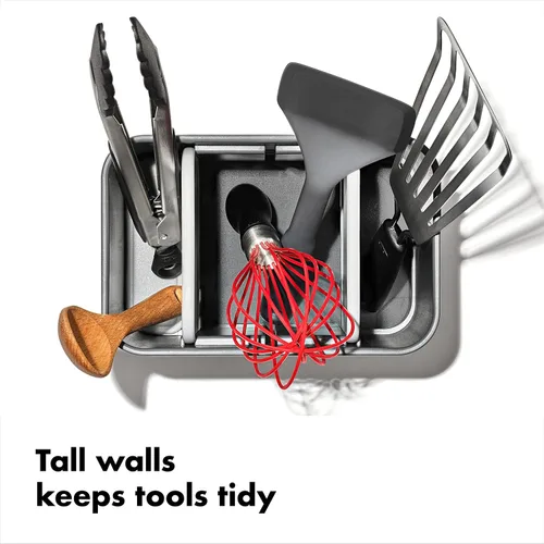 Miniatura 5 de OXO Good Grips - Organizador ajustable de acero inoxidable, soporte grande para utensilios