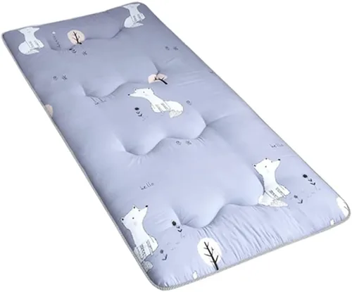 Miniatura 9 de ZWDYY Colchón de futón japonés, colchón enrollable para dormitorio de estudiantes, colchón para cama de suelo, colchón, colchón plegable tatami