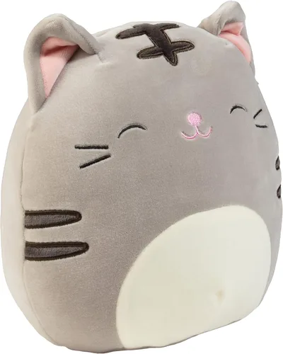 Miniatura 3 de Squishmallows - Gato de 8 pulgadas de misterio, recibe surtido de 1 peluche - Peluche oficial de Jazwares - Gato naranja o gris - Gato de peluche