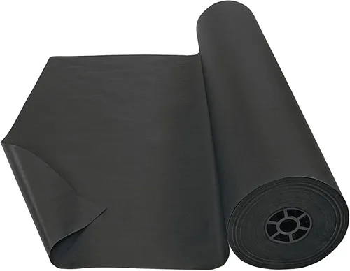 Colorations Rollo de papel de doble superficie Suministros para el aula para artes y manualidades Negro (36" x 1000') (Artículo # DSBK)