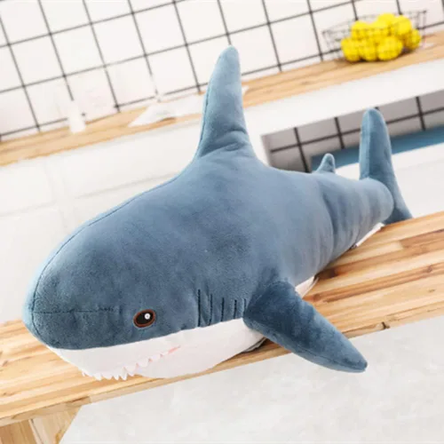 Miniatura 3 de Peluche de tiburón, juguete de almohada de felpa de tiburón suave, juguetes de tiburón grande de felpa para decoración del hogar, regalo para niños