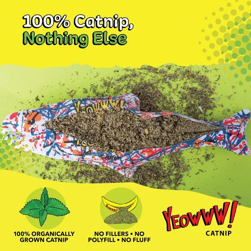 Miniatura 3 de Yeowww Pollock Fish - Juguete de hierba gatera
