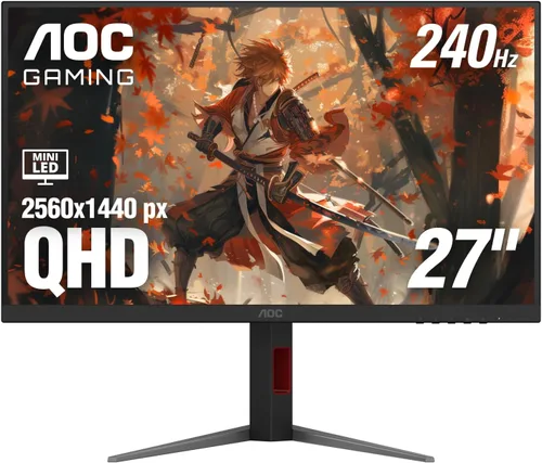 Miniatura 7 de AOC Q27G3XMN - Monitor para juegos QHD de 27", 2560x1440, Mini LED, 180Hz 1ms GtG, HDR 1000, sRGB 137.5%, HDMI 2.0 x 1, DisplayPort 1.4 x1