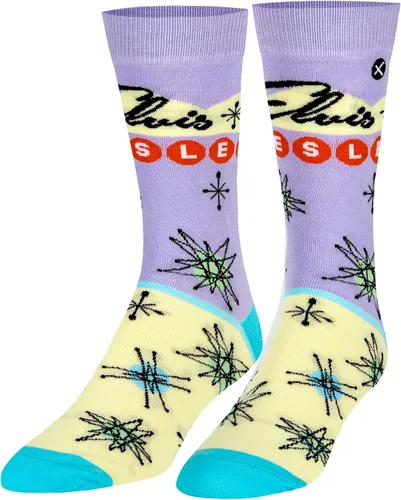 Miniatura 2 de Odd Sox, Elvis Presley, The King of Rock N Roll - Calcetines para hombre, divertidos regalos de coleccionista, Negro