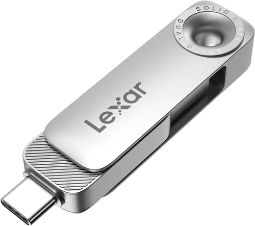 Miniatura 3 de Lexar D50E 128GB Unidad de estado sólido de doble unidad, unidad flash USB hasta 400MB/s de lectura, 360MB/s de escritura de alto rendimiento
