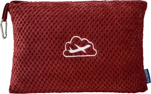 Miniatura 18 de BEDELITE Manta de viaje con bolsa, manta de forro polar jacquard ultrasuave con funda para equipaje y clip para mochila, manta de avión, esencial