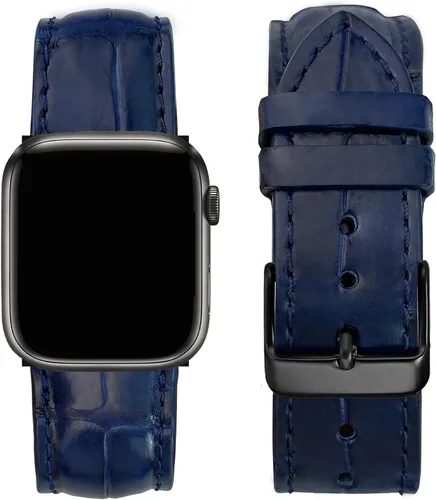Miniatura 15 de AIIigator - Correa de reloj hecha a mano de cuero compatible con Apple Watch Ultra de 1.929 in 1.772 in 1.732 in 1.654 in 1.614 in 1.575 in 1.496 in