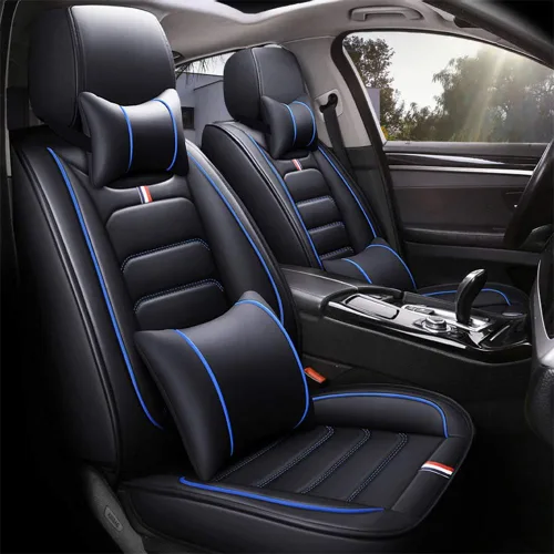 Miniatura 15 de otoez Juego completo de 5 fundas de asiento de automóvil, sedán, SUV, camión, furgonetas, protector de cojín para asiento delantero y trasero, apto