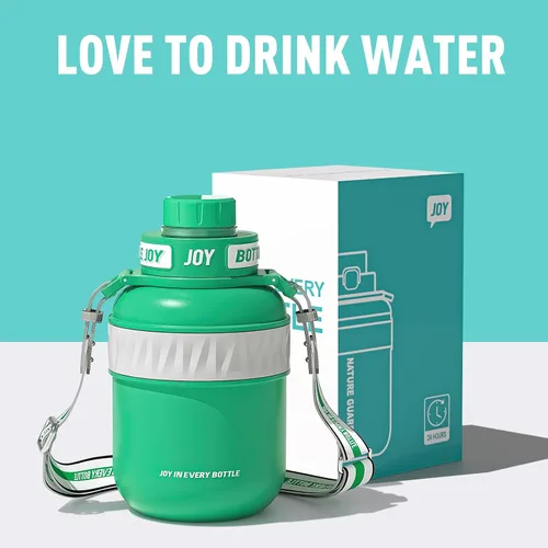 Miniatura 6 de Bottle Joy Botella de agua de acero inoxidable: tapa a prueba de fugas, sorbo perfecto, doble aislamiento, ecológica, apta para lavavajillas
