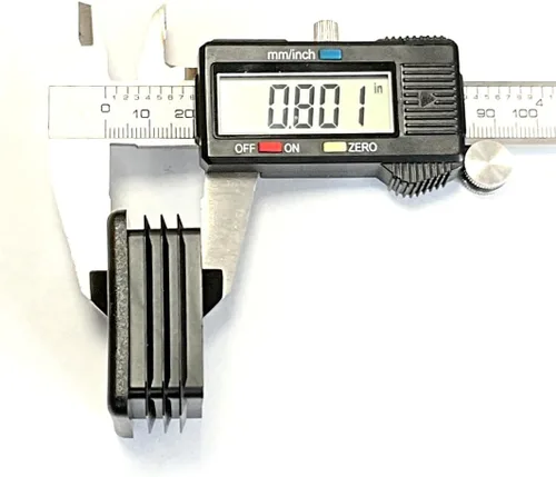 Miniatura 5 de Paquete de 10: (1.75 pulgadas (1-3/4 pulgadas), tapón cuadrado de plástico, tapa de extremo de tubo (14-20 G) para longitud interior de 1.59 a 1.68
