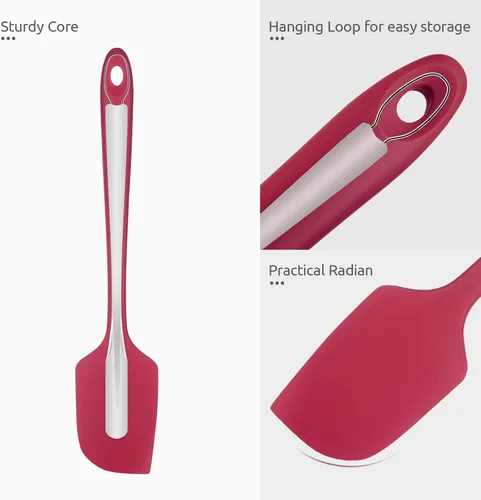 Miniatura 6 de Espátula de silicona extra grande de 14 pulgadas: U-Taste resistente al calor de 600ºF, flexible, para mezclar, remover, cocinar, raspar, hornear