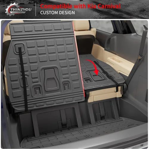 Miniatura 6 de alfombra de carga para maletero, protector de cubierta de asiento trasero de elastómero termoplástico